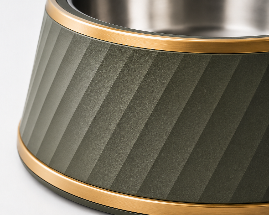 Luxury Stainless Steel Pet Bowl – Premium Non Slip Food & Water Bowl