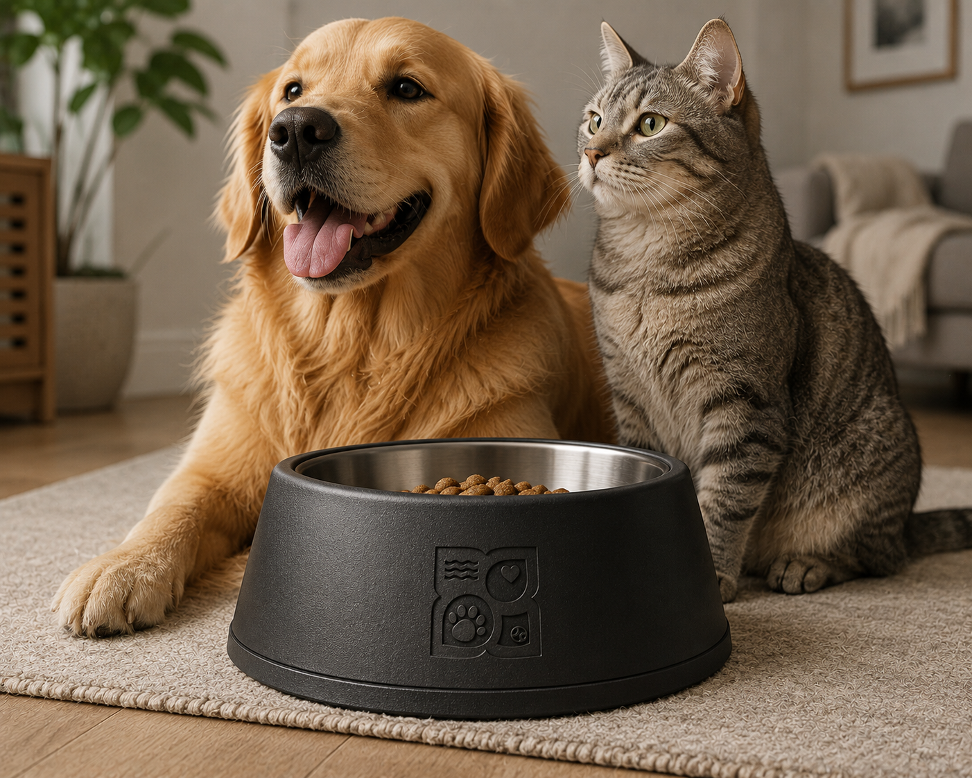 Modern Stainless Steel Pet Bowl – Durable Food & Water Bowl