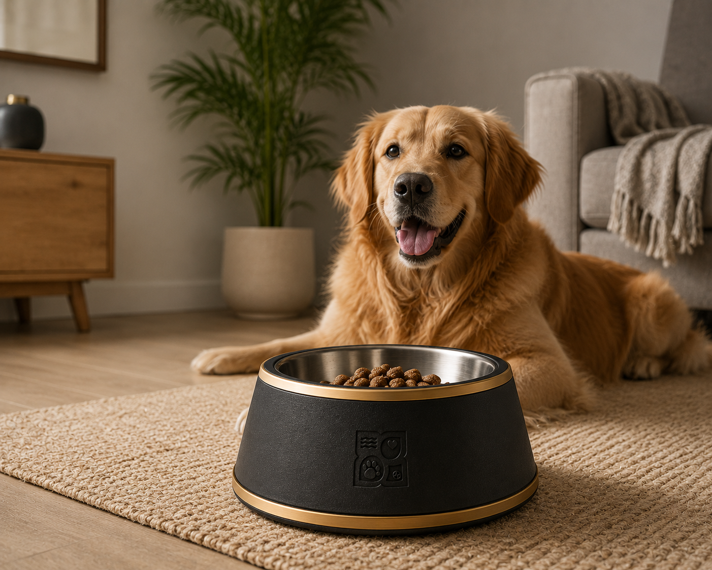 Luxury Stainless Steel Pet Bowl – Premium Anti-Slip Food & Water Bowl for Cats & Dogs