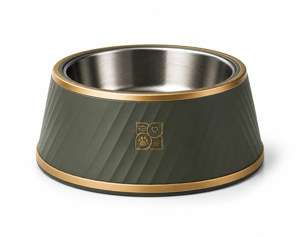 Luxury Stainless Steel Pet Bowl – Premium Non Slip Food & Water Bowl